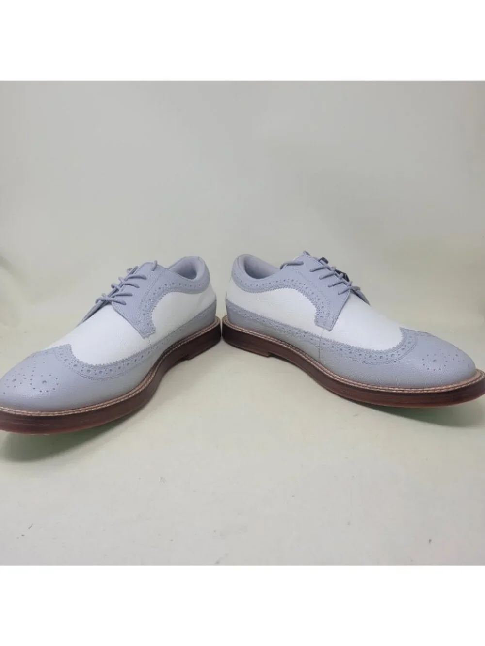 Men's 14 G/Fore Gallivanter White Grey Luxe Sole Longwing Golf Shoes GMF000011